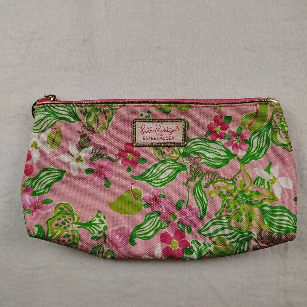 Lilly Pulitzer For Estee Lauder Makeup Cosmetic Bag Floral